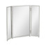 Triple Stainless Steel Dressing Table Mirror