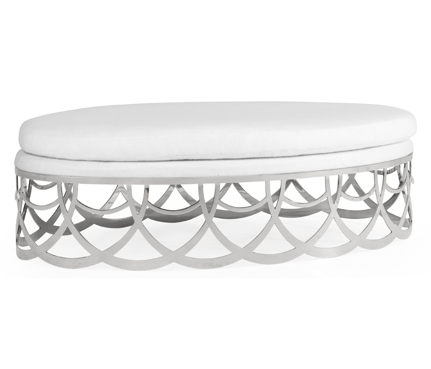 Gigolette Stainless Steel Ottoman