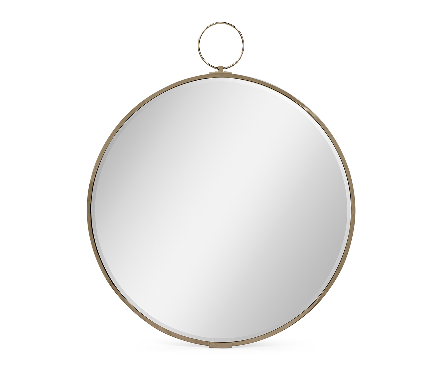 Circular Avalone Bronzed Stainless Steel Wall Hanging Mirror