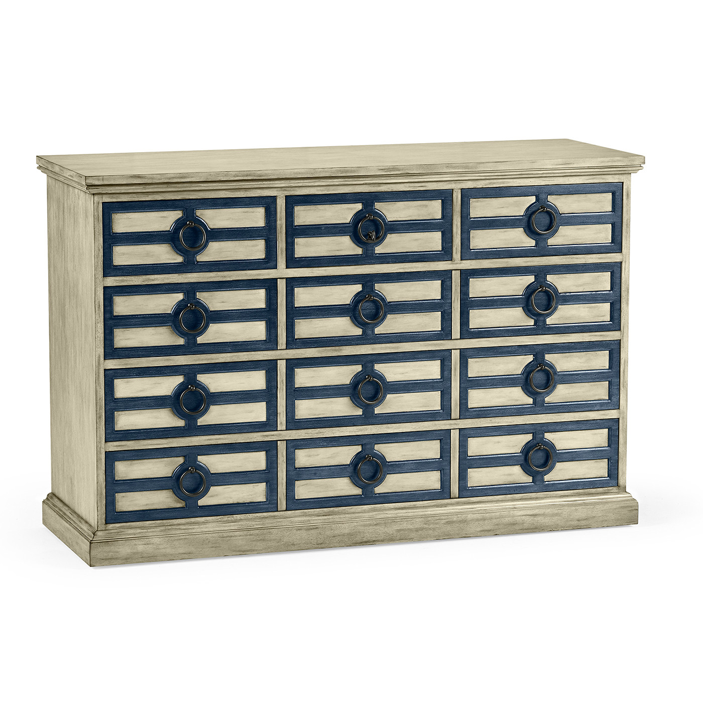 Midmoor White Grey Chest of Drawers