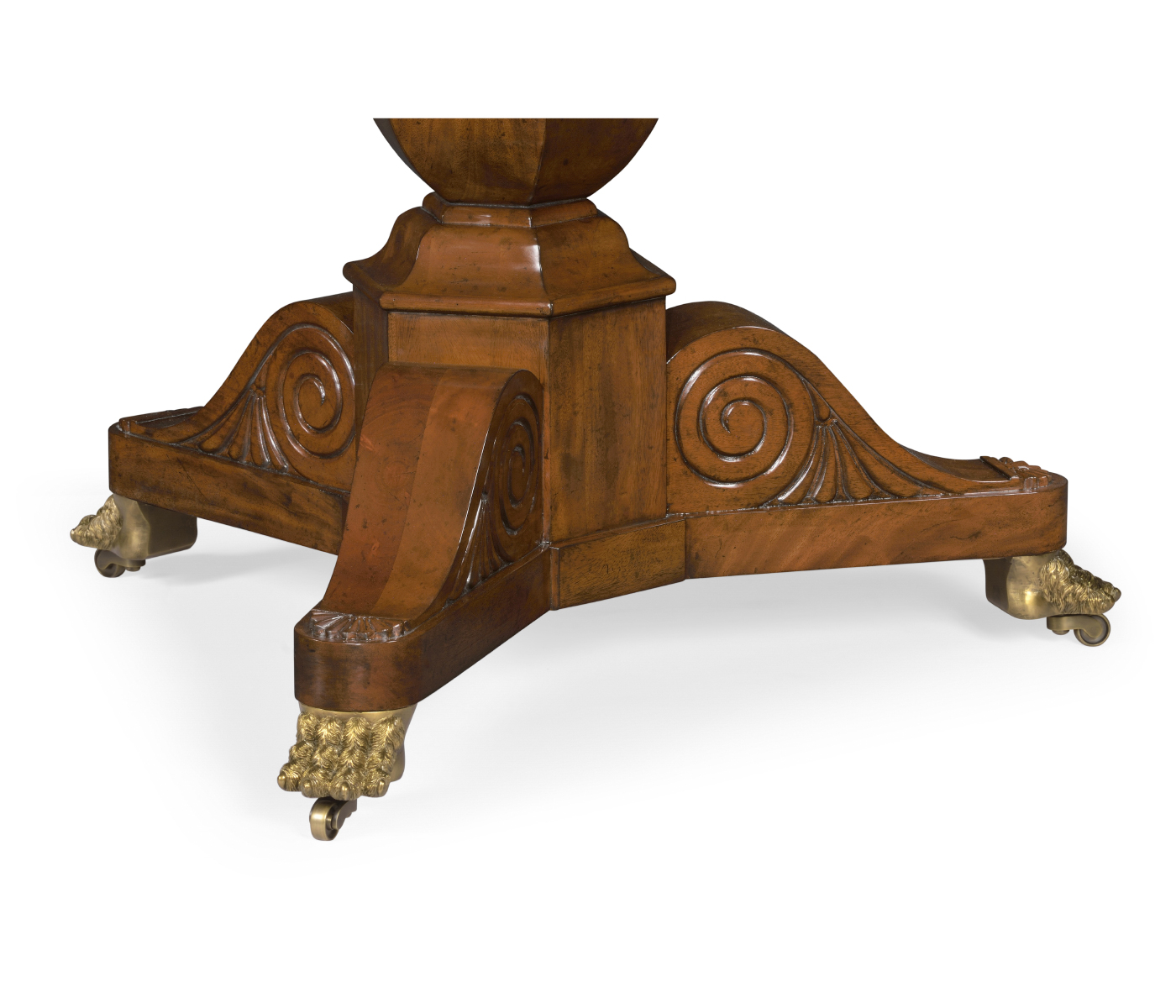 Medium Mahogany & Marquetry Right Hall Tilted Top Centre Table