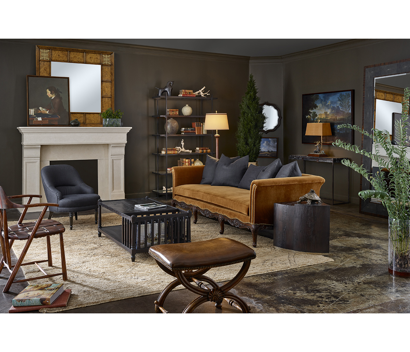 Louis XV French Walnut Sofa