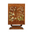 Art Deco Imperial Mahogany & Handpainted Left Salon Cabinet