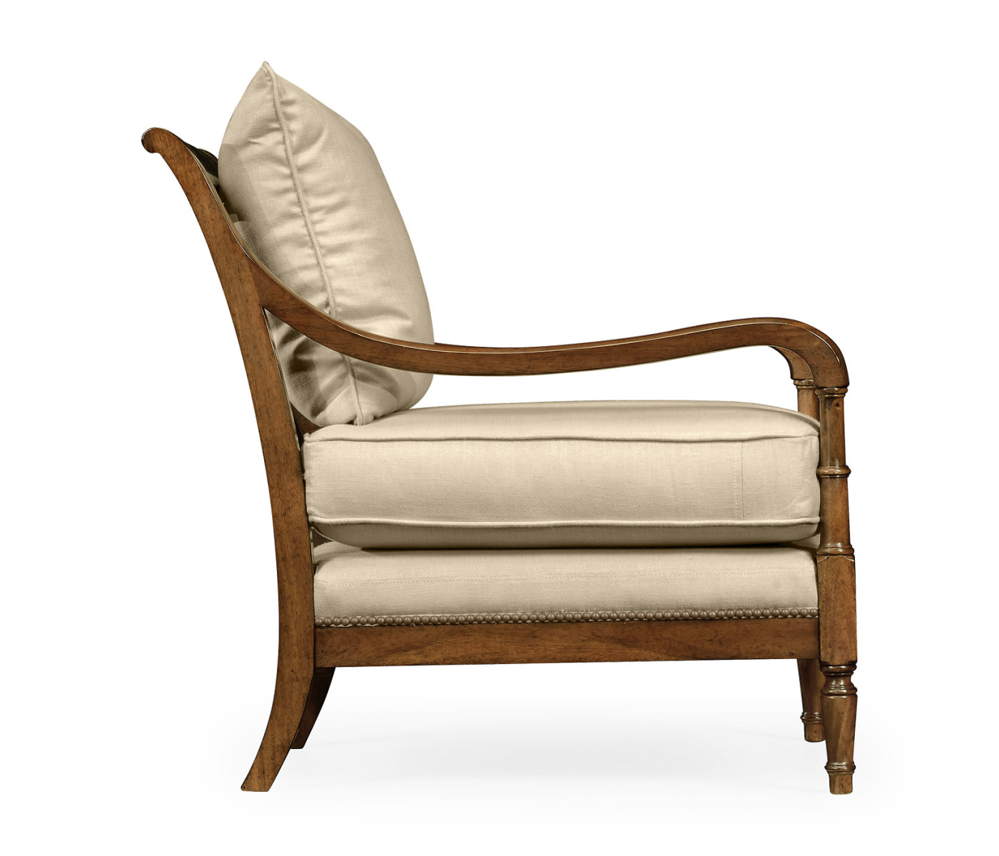Biedermeier Medium Mahogany Lounge Chair
