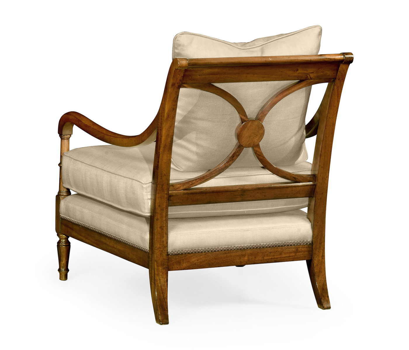 Biedermeier Medium Mahogany Lounge Chair