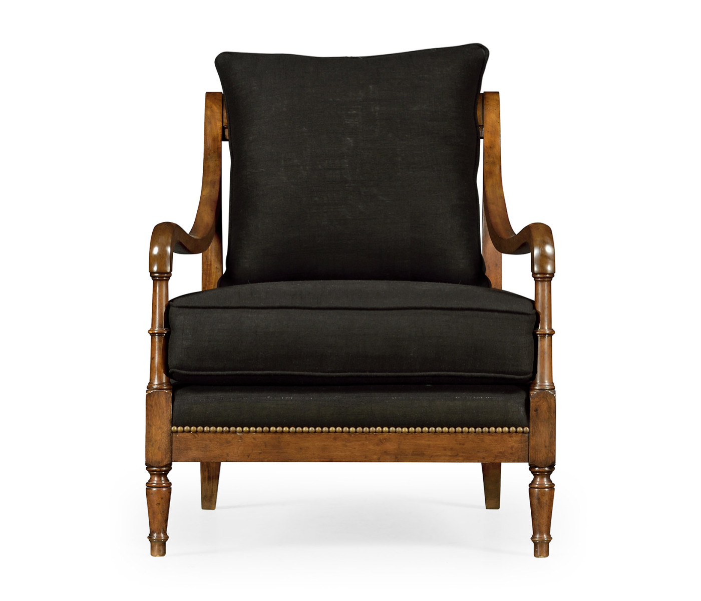 Biedermeier Medium Mahogany Lounge Chair