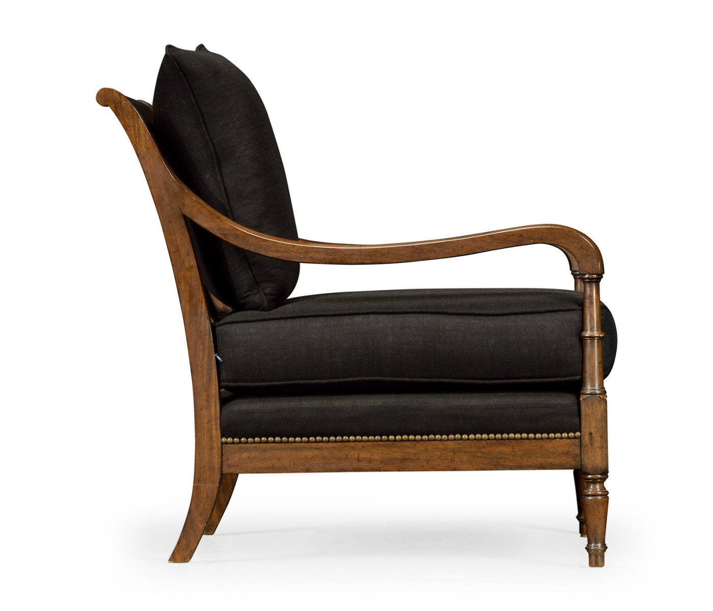 Biedermeier Medium Mahogany Lounge Chair