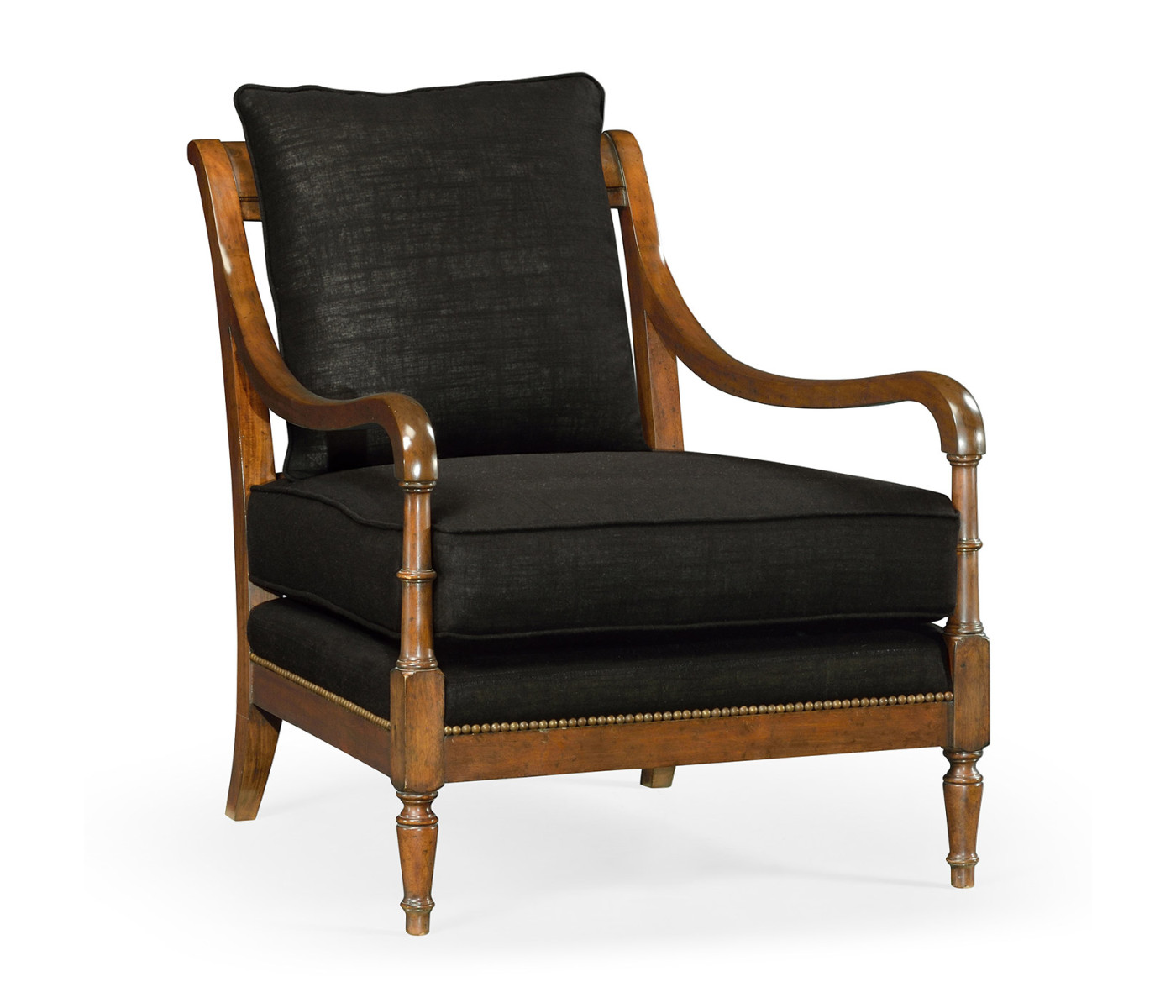 Biedermeier Medium Mahogany Lounge Chair