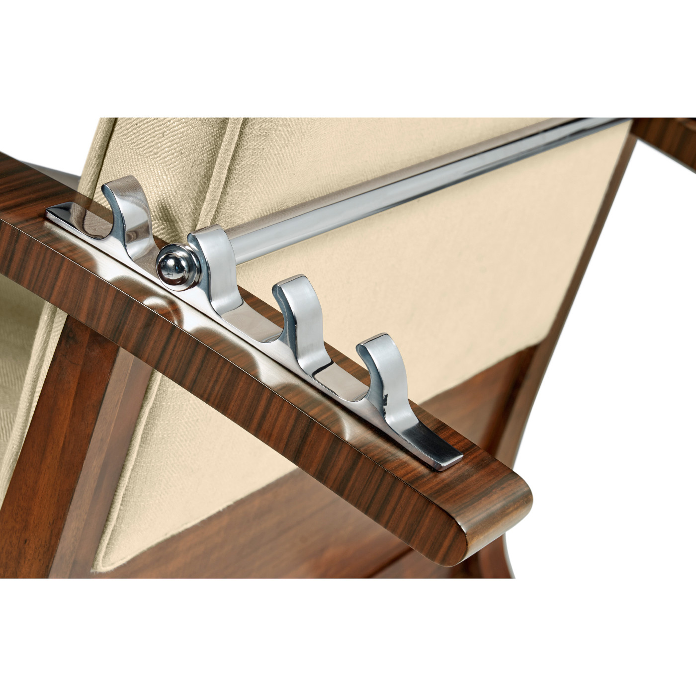 Moderne High Lustre Santos Rosewood Arm Chair