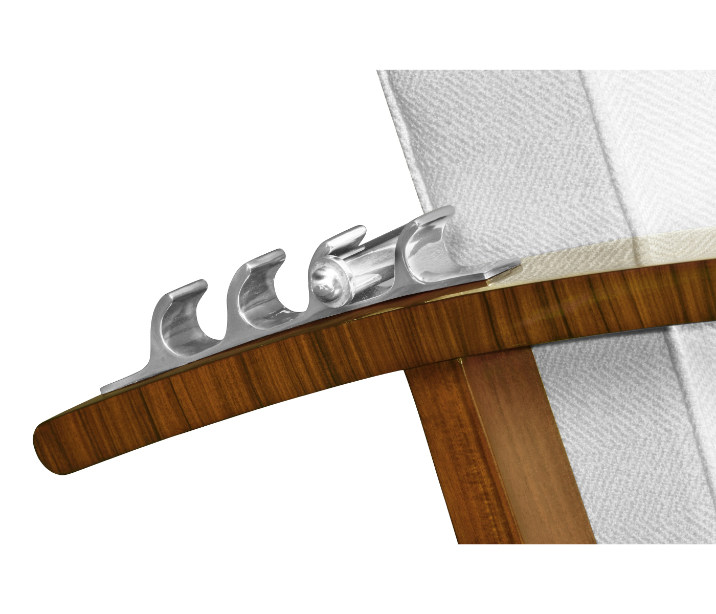 Moderne High Lustre Santos Rosewood Arm Chair