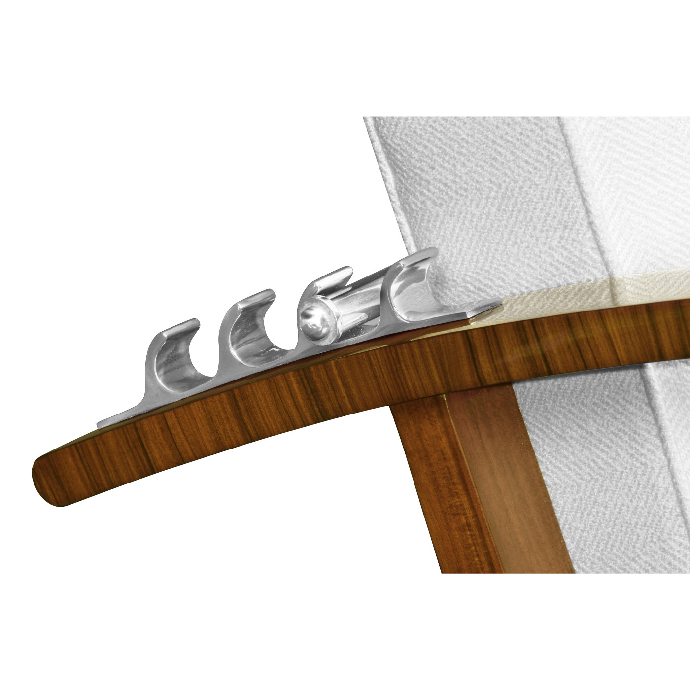 Moderne High Lustre Santos Rosewood Arm Chair