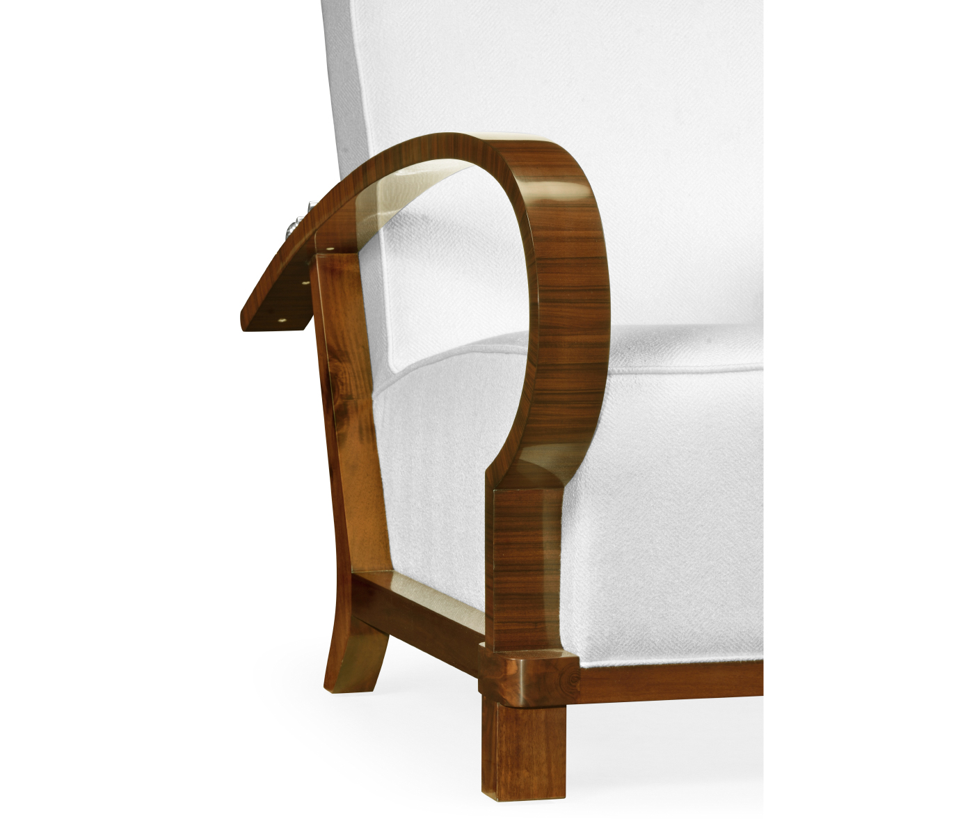 Moderne High Lustre Santos Rosewood Arm Chair