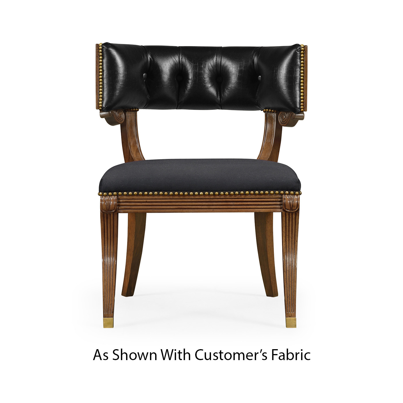 Klismos French Walnut Dining Chair