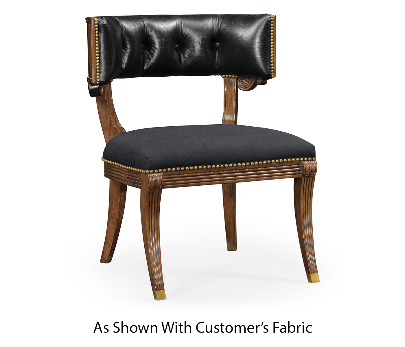 Klismos French Walnut Dining Chair
