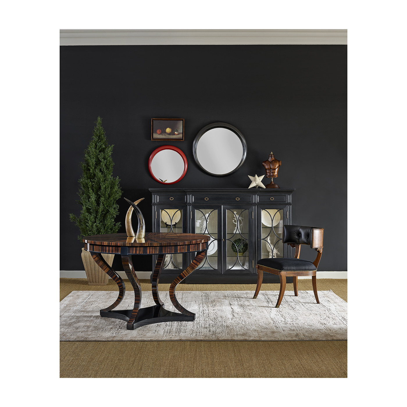 Klismos French Walnut Dining Chair