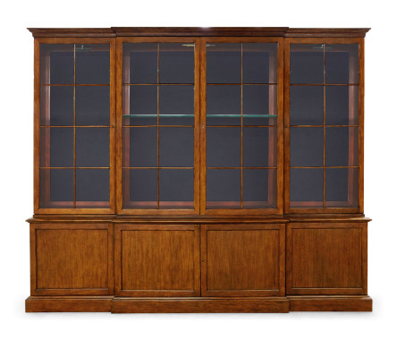 Large George III Imperial Mahogany Bookcase Cabinet