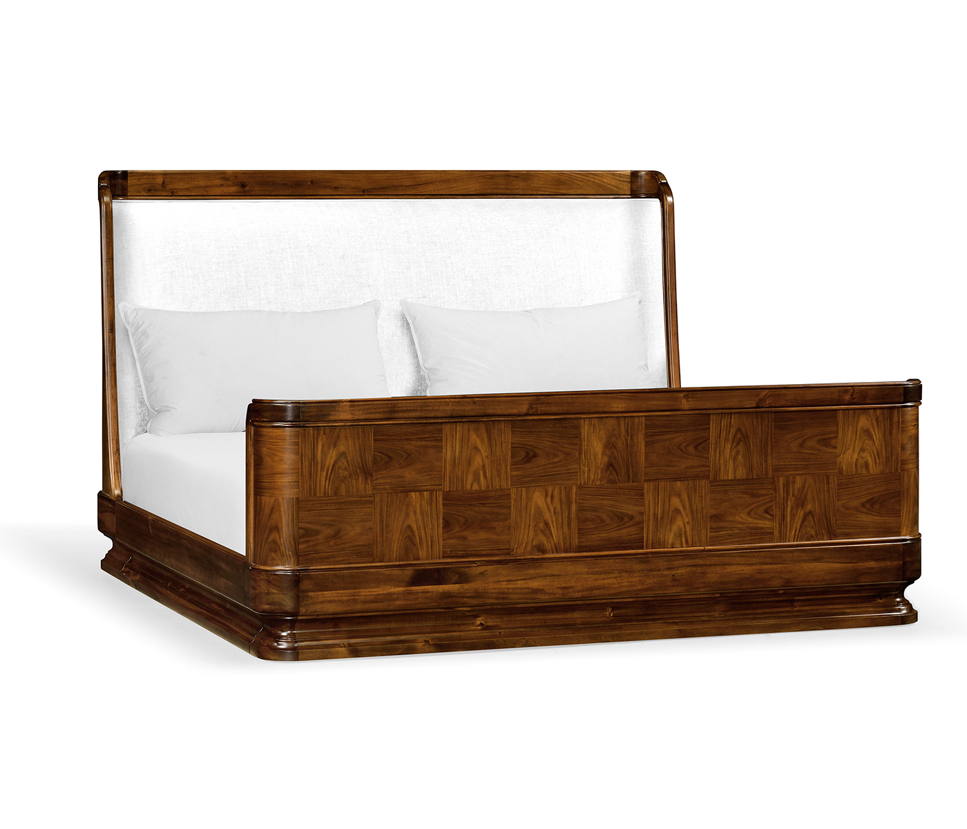Moderne High Lustre Santos Rosewood Cali King Bed