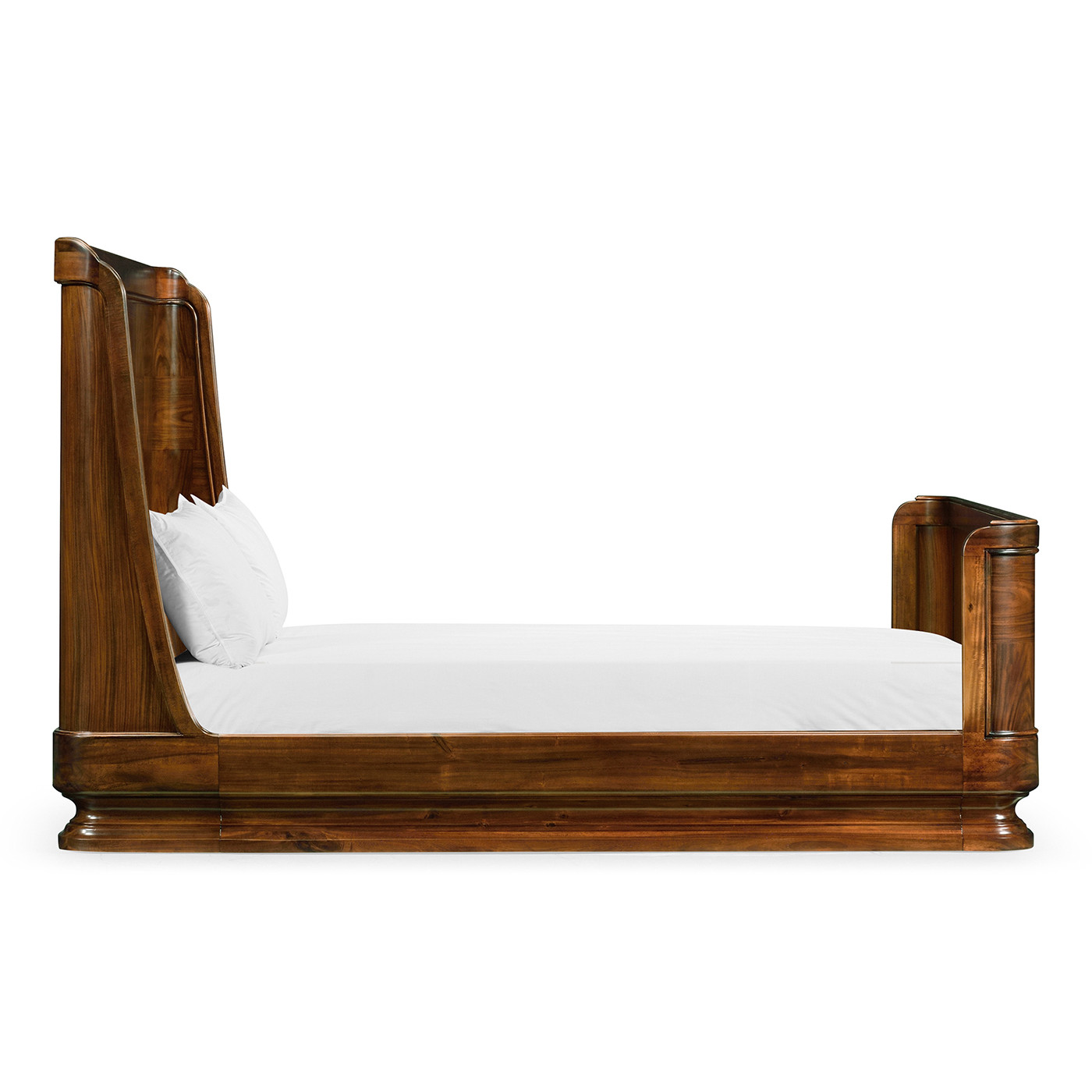 Moderne High Lustre Santos Rosewood Cali King Bed
