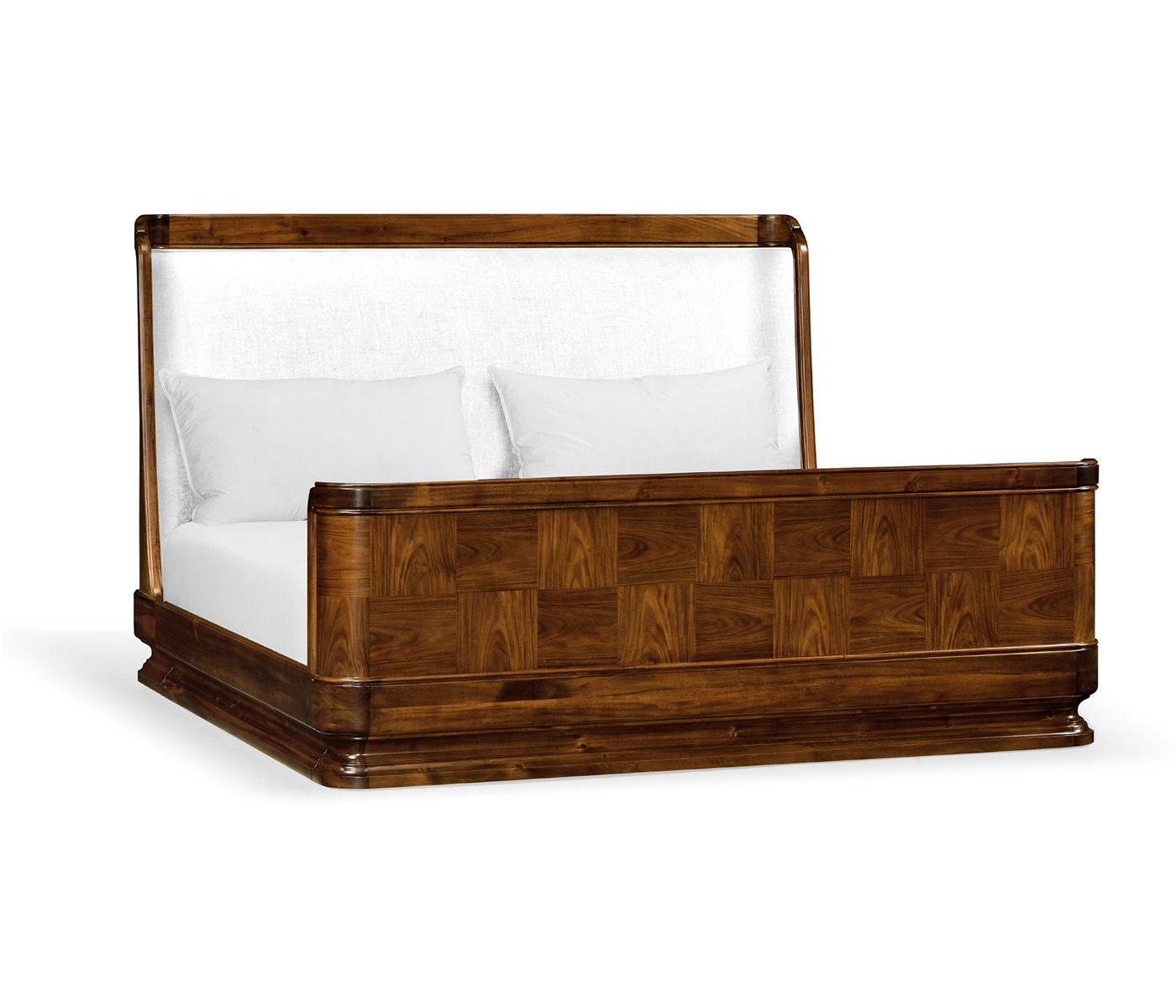 Moderne High Lustre Santos Rosewood UK King Bed