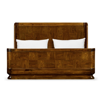 Moderne High Lustre Santos Rosewood UK King Bed
