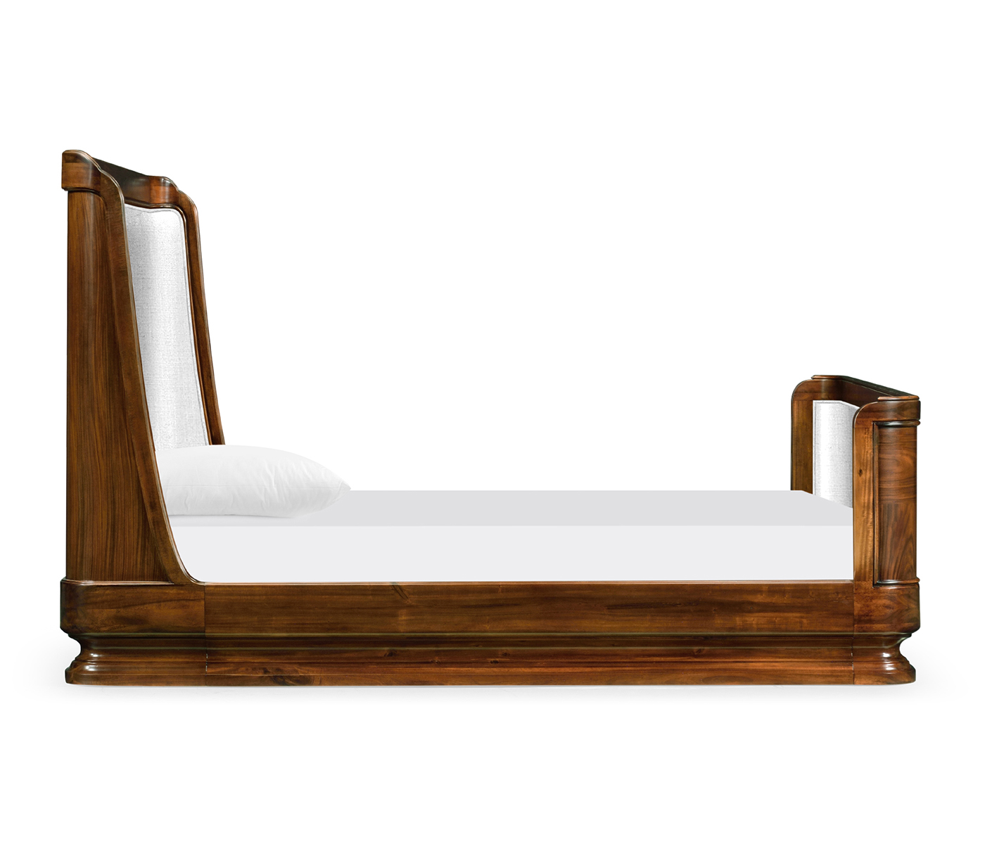 Moderne High Lustre Santos Rosewood US King Bed