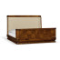 Moderne High Lustre Santos Rosewood US Queen Bed