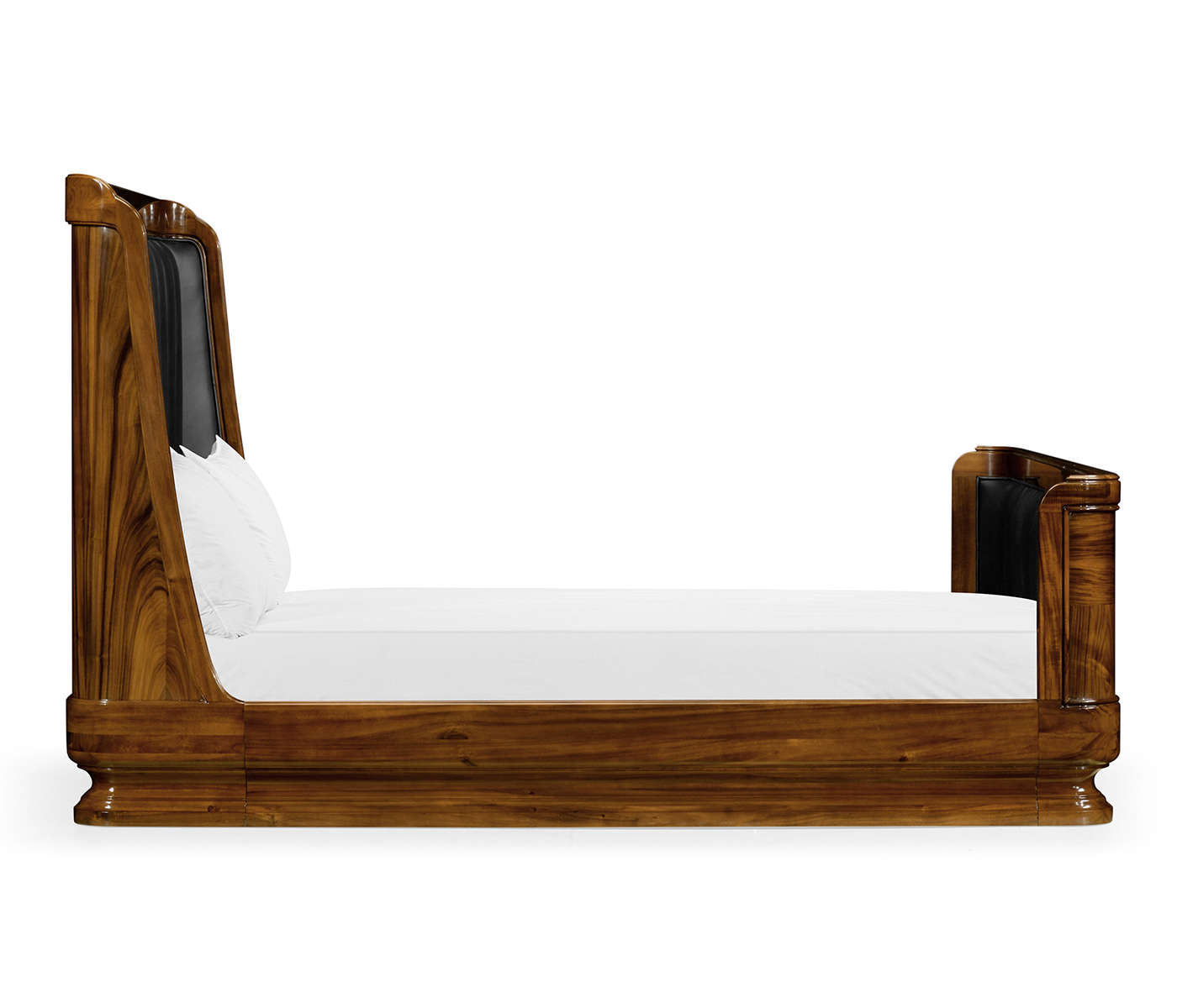 Moderne High Lustre Santos Rosewood US Queen Bed