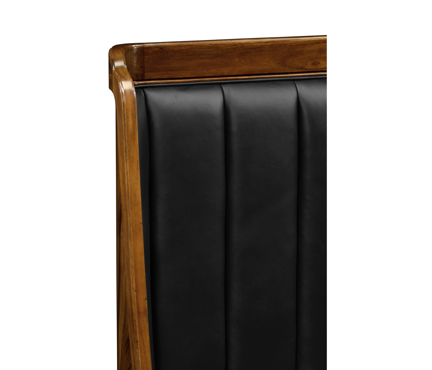 Moderne High Lustre Santos Rosewood US Queen Bed