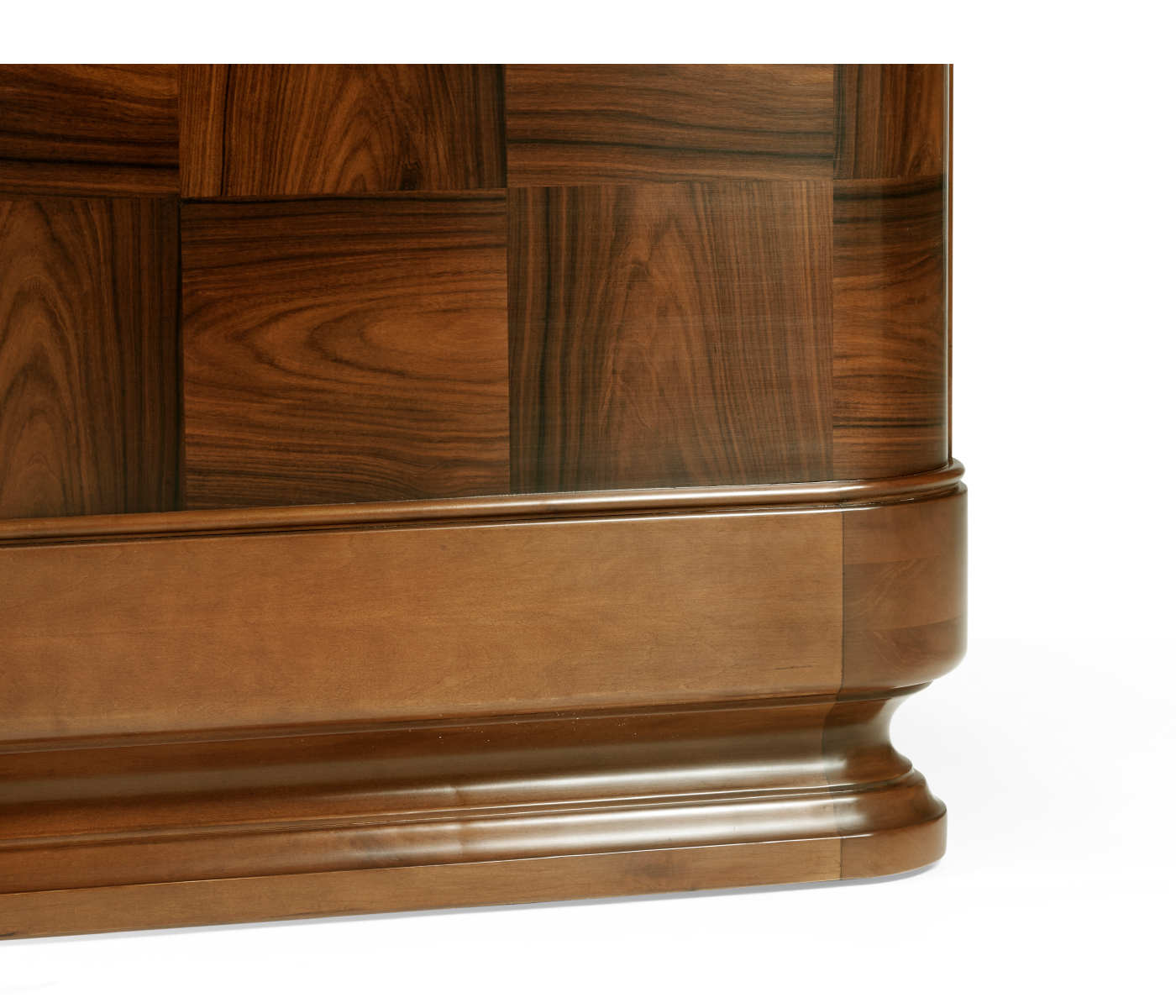 Moderne High Lustre Santos Rosewood US Queen Bed