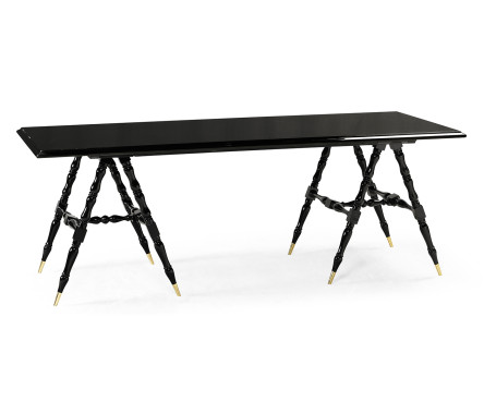 Louis Philippe Jet Black Desk