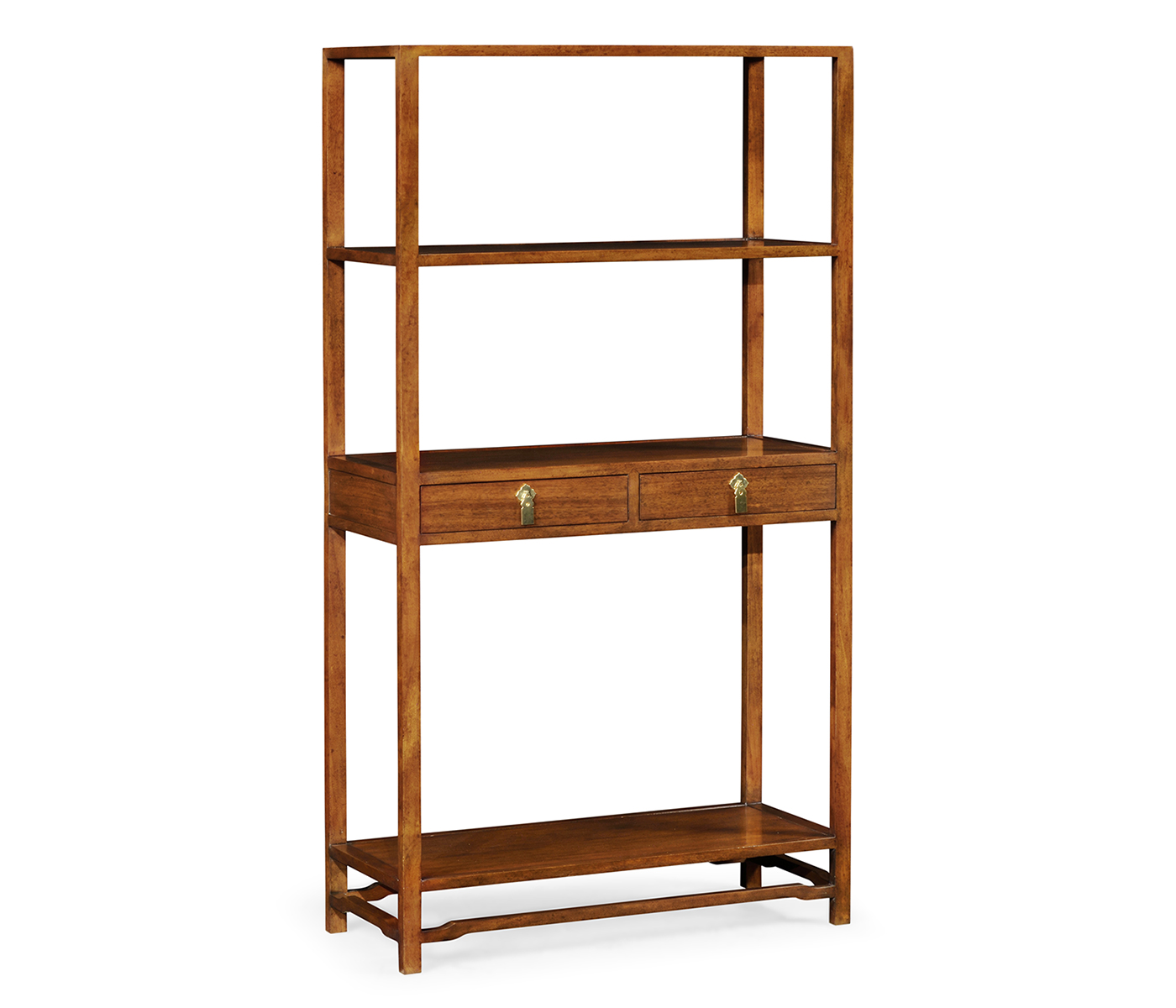 Ming Imperial Mahogany Three-Tiered Etagere with Drawers