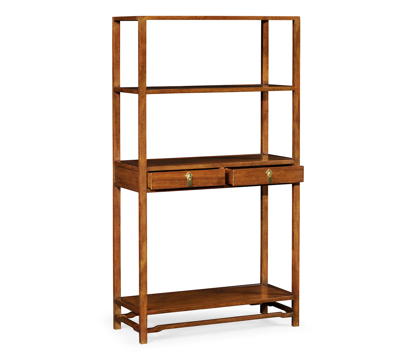 Ming Imperial Mahogany Three-Tiered Etagere with Drawers