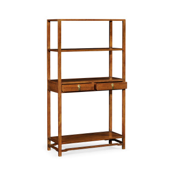 Ming Imperial Mahogany Three-Tiered Etagere with Drawers