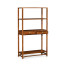 Ming Imperial Mahogany Three-Tiered Etagere with Drawers