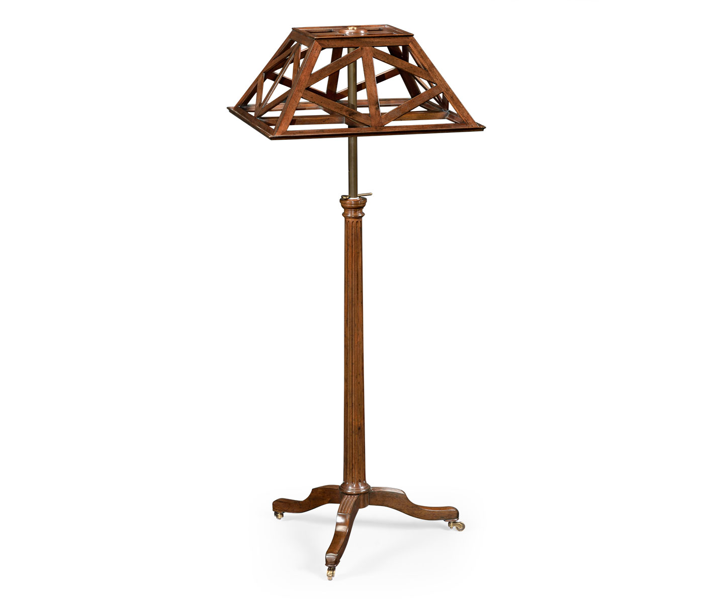 Pyramidal Lattice French Walnut Lectern