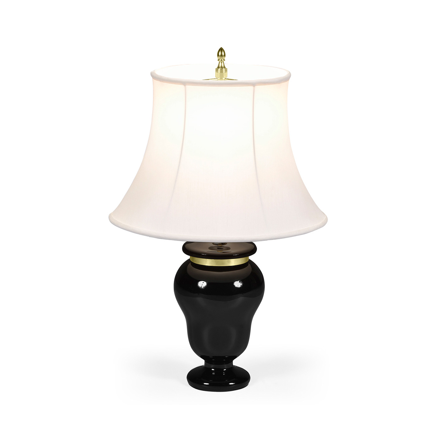 Black & Brass Urn Table Lamp