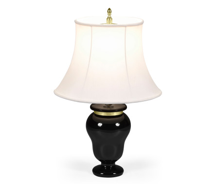 Black & Brass Urn Table Lamp