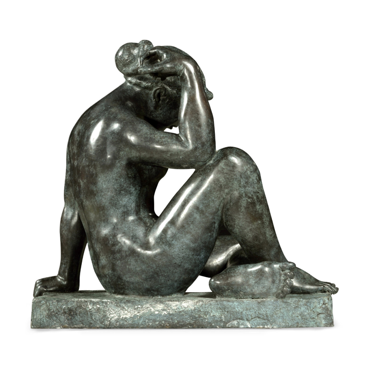 Art Deco Nude Female Left Sculpture