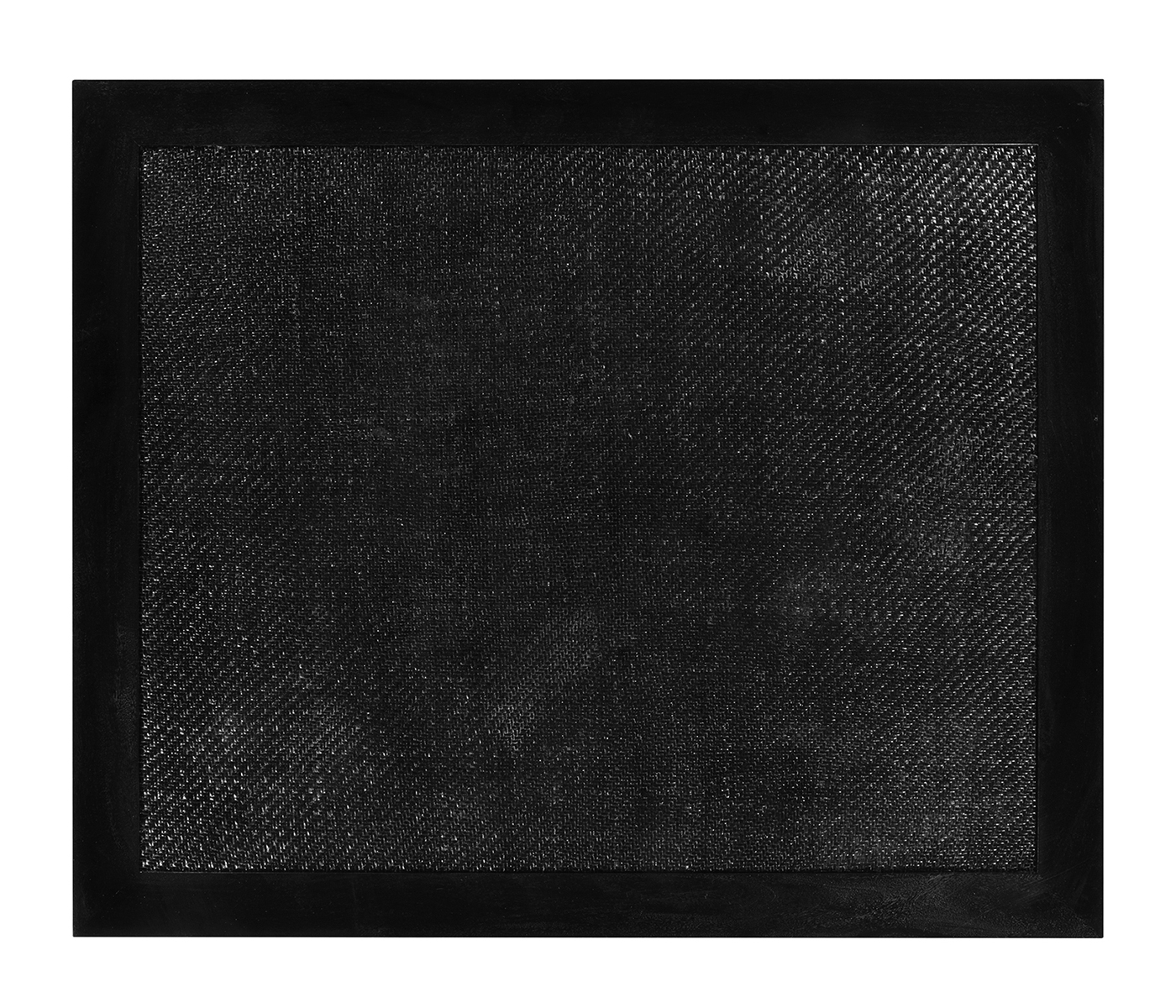 Rectangular Ming Ebonized Coffee Table with Ebonized Rattan Top