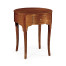 Biedermeier Imperial Mahogany Drum Table with Small Drawer
