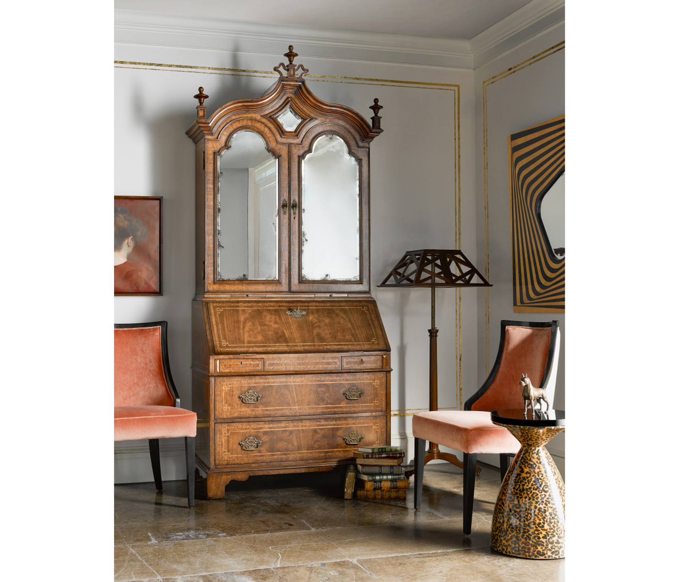 Carolus Duran Painting with Walnut Frame