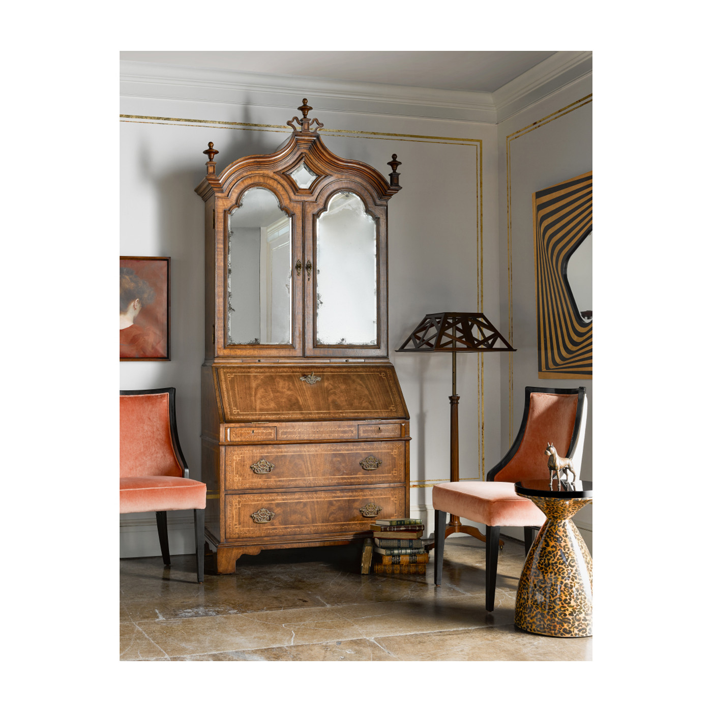 Carolus Duran Painting with Walnut Frame