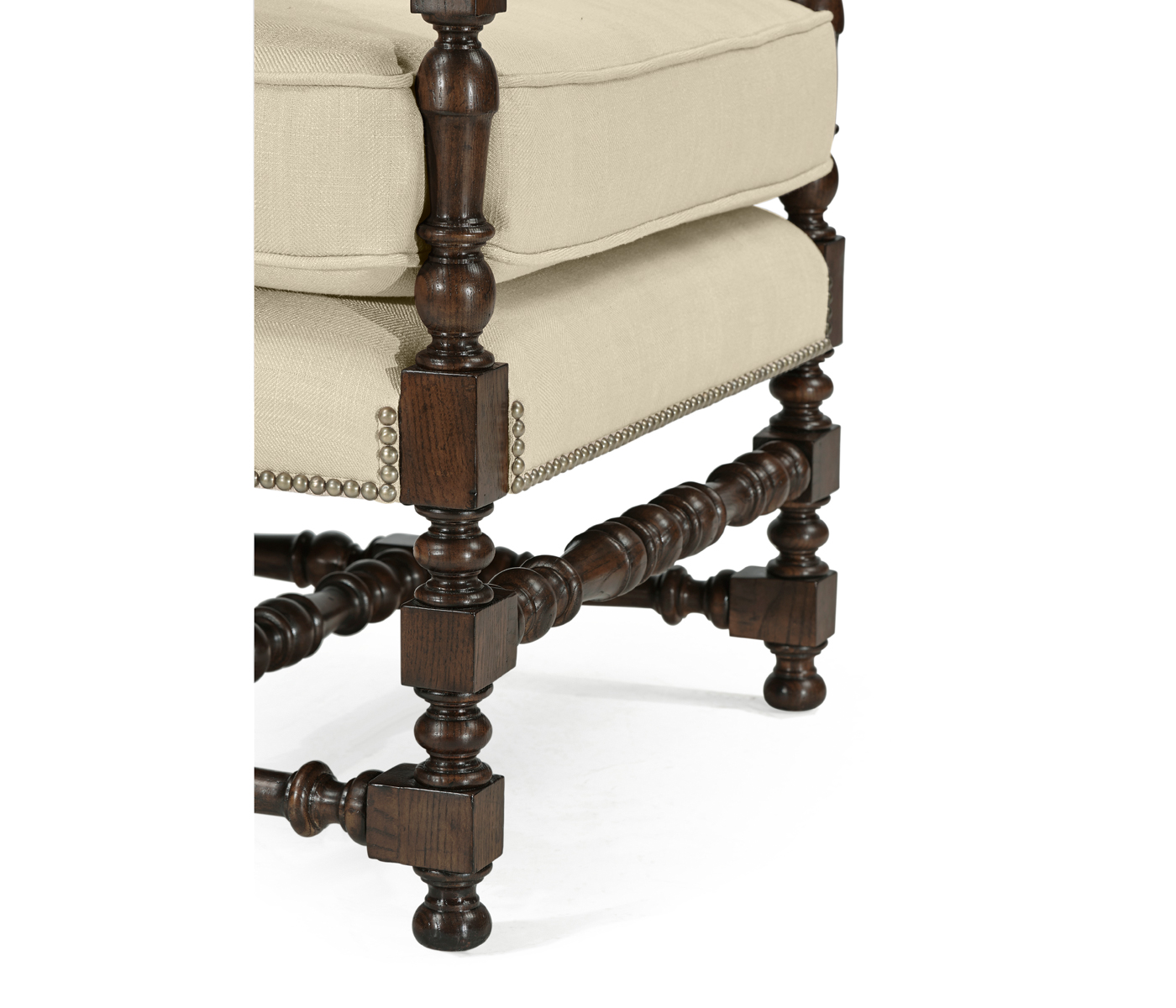 Italian Rich Chestnust Arm Chair