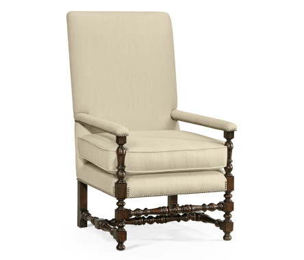 Italian Rich Chestnust Arm Chair