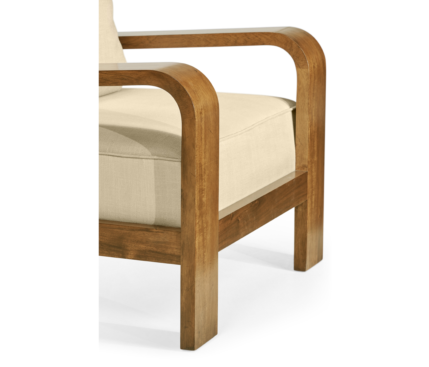 Moderne Medium Brown Elm Lounge Chair