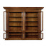 Venetian English Mahogany Bookcase