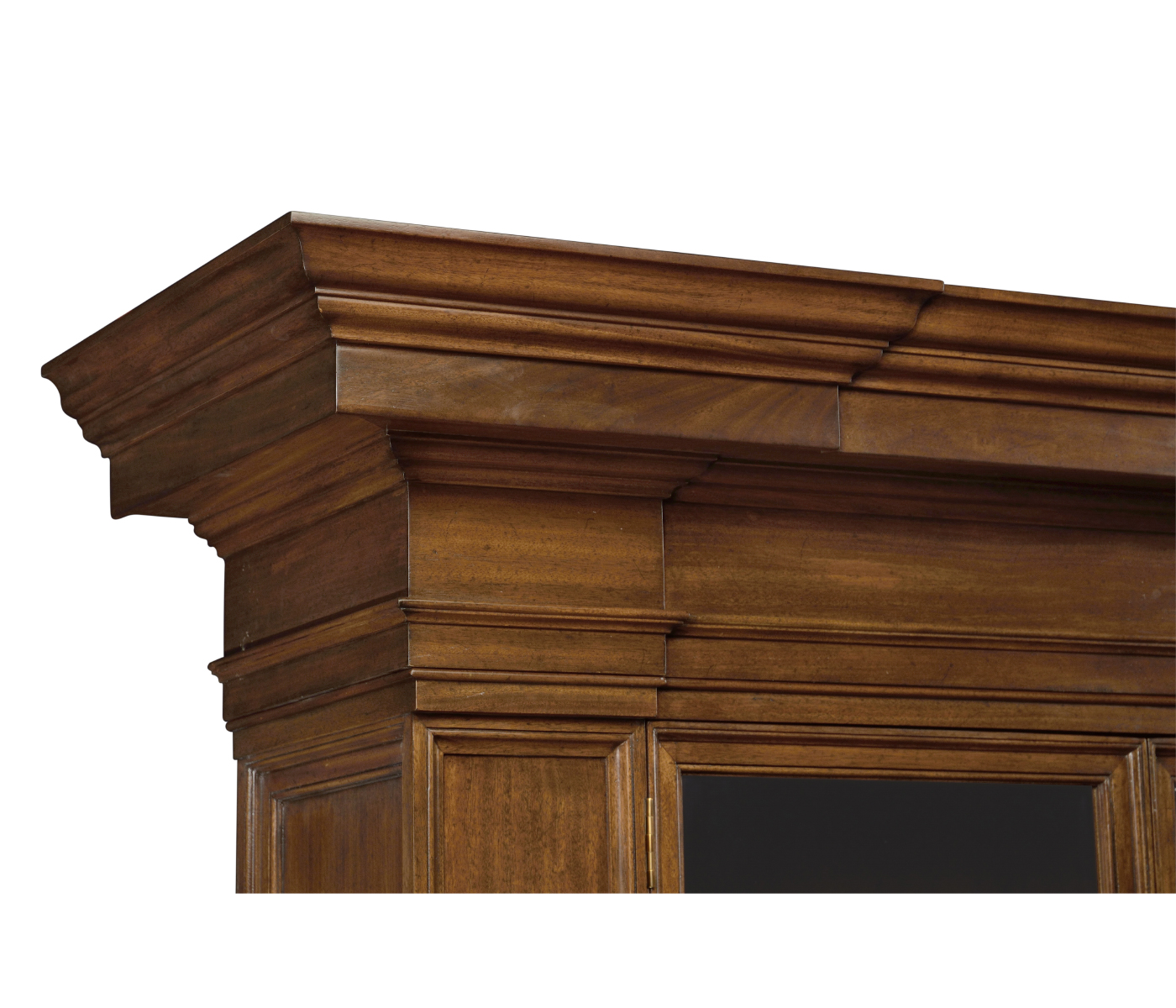 Venetian English Mahogany Bookcase