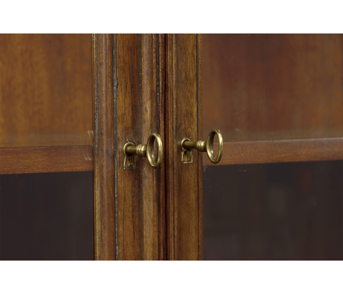 Venetian English Mahogany Bookcase