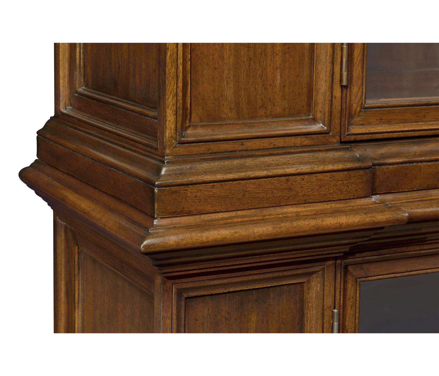 Venetian English Mahogany Bookcase