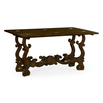 Rectangular Spanish Rich Chestnut Hunt Table 60